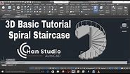 How to Make Spiral Staircase in AutoCAD | Basic Tutorial