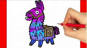 HOW TO DRAW LLAMA FROM FORTNITE