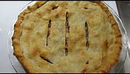 Homemade Fresh Apple Pie, with Red Rome apples