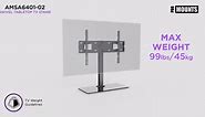 ProMounts Tabletop TV Stand with Mount for TVs 37 in. - 72 in. Up to 99 lbs. AMSA6401