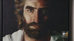 Hidden For Year's Artist's Famous Painting Of Jesus Emerges