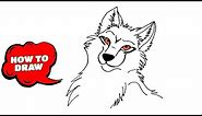 How to Draw a Anime Wolf | Easy to Draw Anime Wolf with Pen