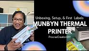 Munbyn Thermal Printer - Unboxing, Setup and Creating a Label