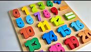 Learn Numbers 1 to 20 with Wooden Puzzle Activity | Counting Numbers | Toddler Learning Video