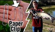 DIY Homemade Paper Clip fishing(Huge Catch)