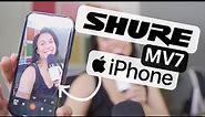 How to use Shure MV7 with iPhone