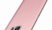 Phone Case for Samsung Galaxy S7 Edge Slim Protective Galaxy S7 Edge Case [Guard from Shock/Scratch/Slip/Fingerprint] [Utra Thin] [Matte Finish] Durable PC Hard Cover for Galaxy S7 Edge(Pink)