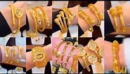 Gold Bangles bracelet designs | Gold Bracelet designs for girls | kada bangles designs in gold | #2