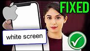 Fix iPhone white screen problem After the Latest Update 2024 | 100% Work