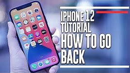 iPhone 12 - How to go back two ways | iPhone 12 Gesture Tutorial