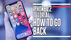 iPhone 12 - How to go back two ways | iPhone 12 Gesture Tutorial