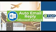 Microsoft Outlook 2016 🌞 How to set up an Out Of Office/Vacation Auto Email Reply Tutorial ✅