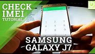 How to Check IMEI in SAMSUNG Galaxy J7 (2016) - IMEI Tutorial