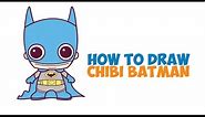 How to Draw Batman (Chibi / Kawaii / Baby) from DC Comics