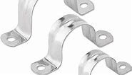 ISPINNER 25pcs M20 Stainless Steel Rigid Pipe Strap for 3/4 Inch Hose OD, 2 Holes Cable U Bracket Clamp Hanger Tube Strap Tension Clips