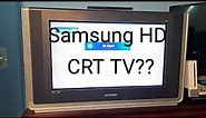 HD CRT TV's and If You Should Consider Them ( Samsung TX-R2678WH )