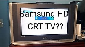 HD CRT TV's and If You Should Consider Them ( Samsung TX-R2678WH )