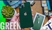 iPhone 13 Green Unboxing & First Impressions (2022) | 128GB | In Detail Look At Color