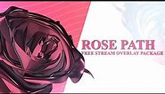[Stream Overlay] - Rose Path | Free Vtuber Overlay Package