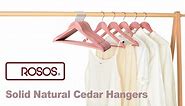 ROSOS Red Cedar Coat Hangers Great for Refresh Closet