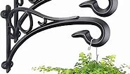 Hanging Plant Bracket,Heavy Duty Artistic Garden Hook (13 Inches/2 Pack) Thicker More Durable Rust-Resistant, for Hanging Bird Feeders,Lanterns,Potted,Outdoor Indoor Brackets Hooks