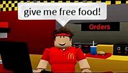 When you go to McDonald's (meme) ROBLOX