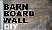 DIY Barn Board Feature Wall Tutorial