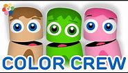 Color Collection 5: Pink, Green & Brown | Colors for Children to Learn | Color Crew | BabyFirst