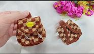 How to Crochet a Checkered Mini Backpack