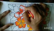 design of flowers 💐//step by step//with sayali's artcraft activity ♥