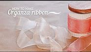 *1 Min DIY* How to Make ORGANZA Ribbons | Handmade Florist Ribbon | Easy Tutorial
