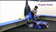 How to wear hockey gear