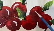 [clip] Easy Apple Basket Painting!🎨🍎🍏🍎#painting #acrylicpainting #easy #beginnerfriendly #appleseason #tutorials | Emily Seilhamer Art