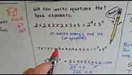 Grade 6 Math #1.1, What are Exponents - How to Read and Write them