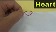 How To Make A Paper Clip Into A Heart-Tutorial