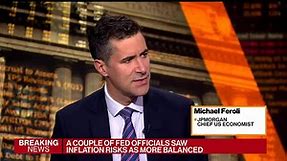 WATCH: Michael Feroli, JPMorgan chief US economist, says he expects the US economy to “slip into recession by the end of the year.”