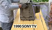 Restoration SONY TV produced in 1990 | Antique television restore