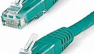 StarTech.com 15ft CAT6 Ethernet Cable - Green CAT 6 Gigabit Ethernet Wire -650MHz 100W PoE++ RJ45 UTP Molded Category 6 Network/Patch Cord w/Strain Relief/Fluke Tested UL/TIA Certified (C6PATCH15GN)