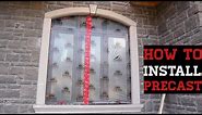 How to install concrete precast around window (part 9)