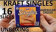 Unboxing Kraft Singles 16 Slices American Cheese