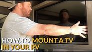 How to Mount a TV in an RV | ONN TV Mount | HiSense 40" TV with Roku #rvlife #rvhowto