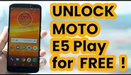 🔓 🇺🇸 Unlock Motorola MOTO E5 Play, MetroPCS, AT&T