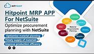 Optimize your procurement planning with our NetSuite-Based MRP solution