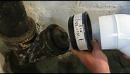 How to remove a lead joint form Cast iron drain and connect to pvc pipe