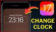 How To Change Clock on iPhone or iPad iOS 17