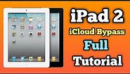 iPad 2 iCloud Bypass | iOS 9.3.5 IPad 2 wifi iCloud Bypass Full Tutorial | #icloudbypassfull