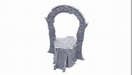 Sacred Dais by Printable Scenery, 3D Printed Tabletop RPG Scenery and Wargame Terrain 28mm Miniatures