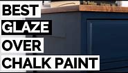 How to Glaze Furniture | Navy Blue Chalk Painted Dresser Makeover