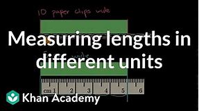 Measuring lengths in different units