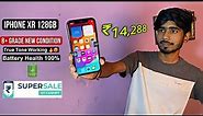 Unboxing iphone XR 128gb ₹14288 🤯🔥| grade B+ | Refurbished iphone | Cashify Supersale | Full Review